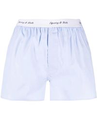 Sporty & Rich - Logo-Waistband Shorts - Lyst
