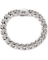 Twojeys - Cuban Star-Engraved Curb-Link Bracelet - Lyst