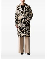 Joseph Ribkoff - Abrigo Con Estampado De Leopardo Y Solapas De Mueca - Lyst
