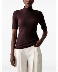 Marc O' Polo - Ribbed-Knit Short-Sleeve Top - Lyst