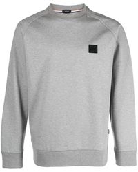 BOSS by HUGO BOSS Wetwill Sweatshirt in Gray for Men | Lyst