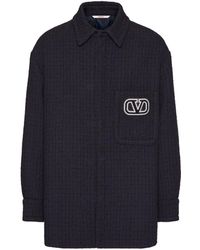 Valentino Garavani - Vlogo Signature Tweed Shirt Jacket - Lyst
