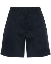 Moncler - Shorts mit Logo-Patch - Lyst