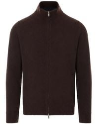 Alpha Studio - Zip-Up High-Neck Cardigan - Lyst