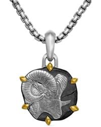 David Yurman - 18Kt And Sterling Aries Amulet (33Mm) - Lyst