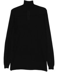 Rick Owens - High-Neck Wool Sweater - Lyst
