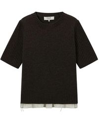 Sea - Top de canalé con volantes - Lyst