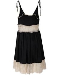 Sea Lara Lace-detailed Linen-blend Maxi Dress in White | Lyst