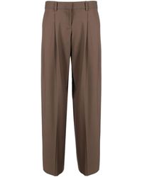 Theory - Pleated Wool Trousers - Lyst