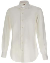 Barba Napoli - Classic-Collar Cotton Shirt - Lyst