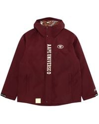Aape By A Bathing Ape - Logo-Plaque Reversible Hooded Jacket - Lyst