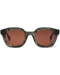 Vivienne Westwood - Lunettes De Soleil Rondes À Effet Écailles De Tortue - Lyst