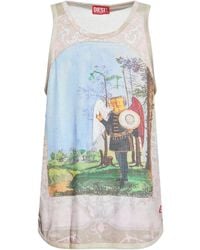 DIESEL - Sleeveless Tops - Lyst