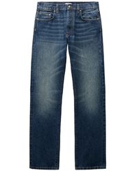 Versace - Straight Jeans With Embroidered-Detail - Lyst