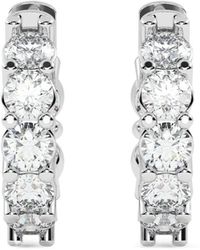 Diamond Essentials - Lab-Grown Diamond Huggie Hoop Earrings - Lyst