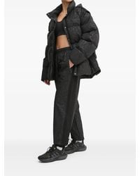EA7 - Speckled-Print Quilted Puffer Jacket - Lyst
