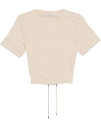 Patrizia Pepe - T-Shirt Style Bustier À Lacets - Lyst