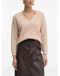 Guess - Crystal-Embellishment V-Neck Sweater - Lyst