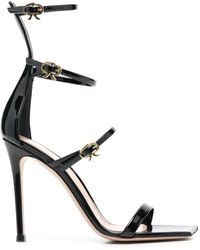 Gianvito Rossi - Sandalen Aus Leder 105Mm - Lyst