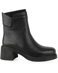 Linda Baumann - Leather Side-Zip Ankle Boots - Lyst