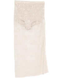 Patrizia Pepe - Kokerrok Verfraaid Met Pailletten - Lyst