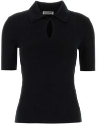 Jil Sander - Wool Polo Shirt - Lyst