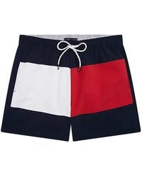Tommy Hilfiger - Colour-Block Drawstring Swim Shorts - Lyst