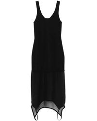 Fendi - Asymmetrical Hem Knit Dress - Lyst