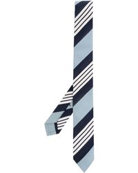 Thom Browne - 4-bar Stripe Silk-cotton Tie - Lyst