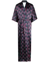 OZWALD BOATENG - Mantel Mit Geometrischem Print - Lyst
