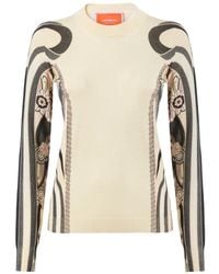 La DoubleJ - Printed Knitted Top - Lyst