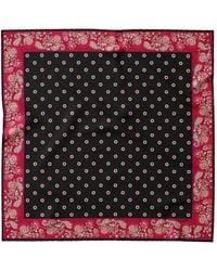 Elizabetta - Medallion-Print Paisley-Border Pocket Square - Lyst