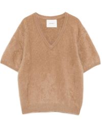 Lisa Yang - Lovisa V-Neck Short-Sleeve Top - Lyst