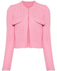 JNBY - Cropped Knitted Cardigan - Lyst