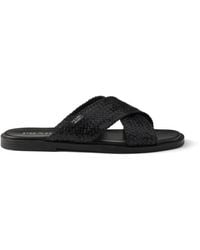 Prada - Crisscross Slides - Lyst