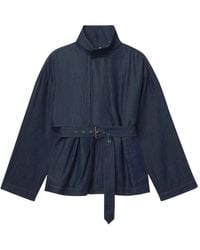 FRAME - Veste Ceinturée The Short Field En Jean - Lyst