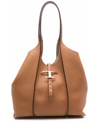 Tod's - T Timeless Mini Leather Tote Bag - Lyst