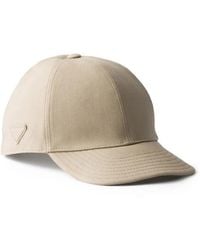 Prada - Linen Baseball Cap - Lyst