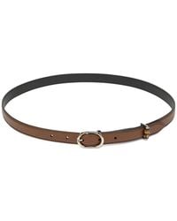 Gucci - Oval-Buckle Leather Belt - Lyst