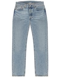 DENIM TEARS - X Levi's Script 501 Logo-Patch Jeans - Lyst
