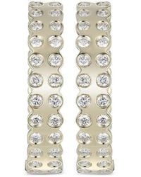 TYPE JEWELRY - 14K Leggo Diamond Hoop Earrings - Lyst