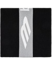 Balenciaga - Sciarpa Con Logo A Intarsio - Lyst