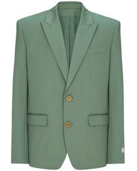 Balmain - Cotton Twill 2-Button Jacket - Lyst