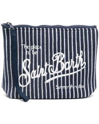 Mc2 Saint Barth - Aline Terry-cloth Striped Wash Bag - Lyst