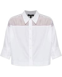 Rag & Bone - Camisa Corta Con Paneles Translúcidos - Lyst
