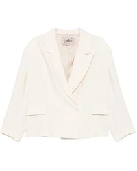 Carla G - Double-Breasted Peak-Lapel Jacket - Lyst