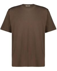 AURALEE - Crew-Neck Short-Sleeve T-Shirt - Lyst
