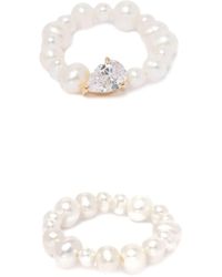 Completedworks - The Exposure Of Time Pearl Ring Set - Lyst