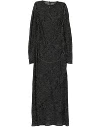 SIR. - Lisander Polka-Dot Long-Sleeve Dress - Lyst
