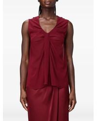 Hanita - Draped V-Neck Top - Lyst